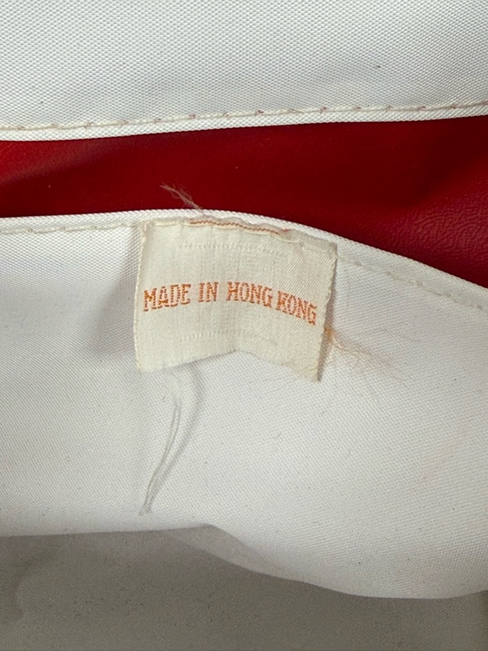 Vintage Wicker Purse/ Bag Raffia Embroidery White Top Handle Hong Kong 1960s - Picture 6 of 12